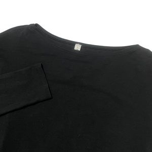 Lululemon 8 Black Long Sleeve Crew‎ Neck Jersey 8